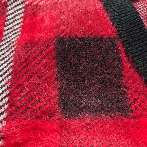 Torrid Red and Black Plaid Cardigan - Picture 7 of 9